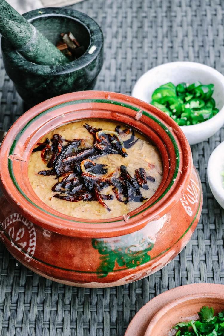 Beef Haleem Stew with Chili Peppers - Soup Recipe