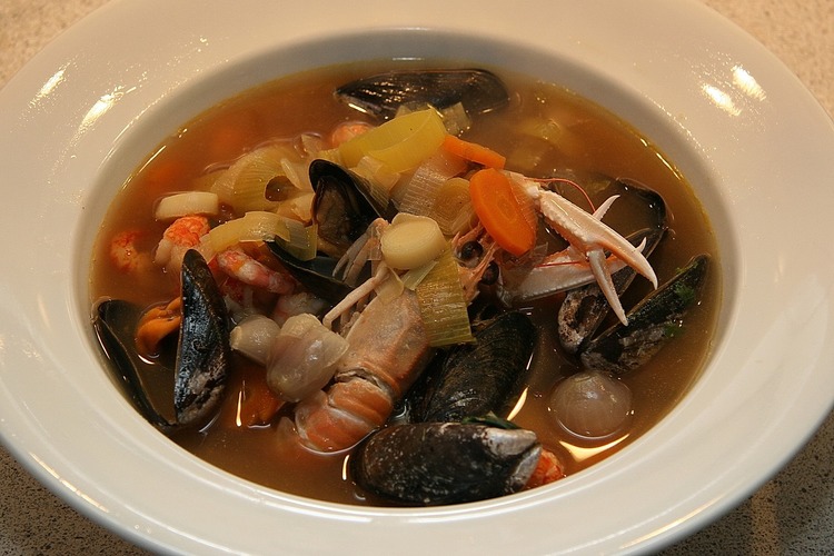 Seafood Bouillabaisse with Shrimp, Lobster and Oysters Recipe