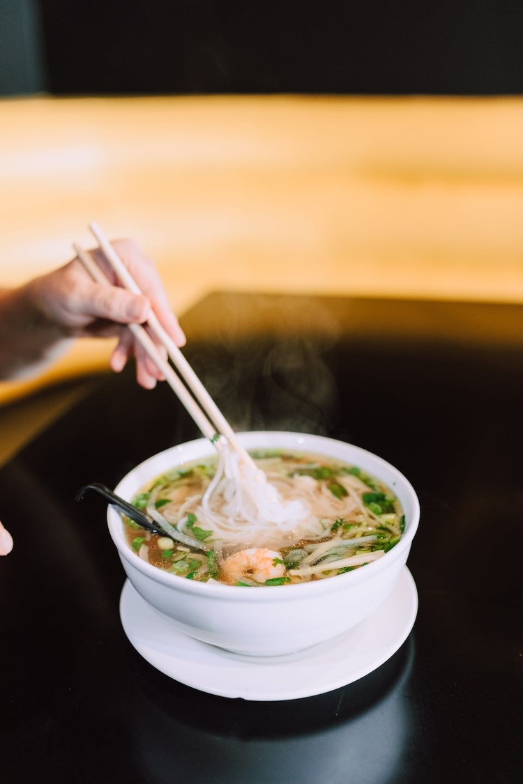 Vietnamese Pho with Shrimp Noodle