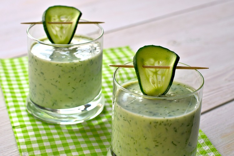 Cold Cucumber and Yogurt Soup with Dill Recipe