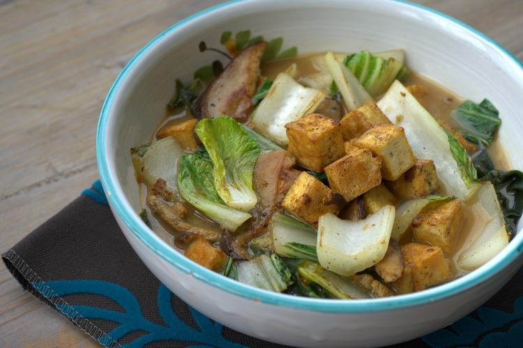 Miso Soup with Tofu and Bok Choy Recipe