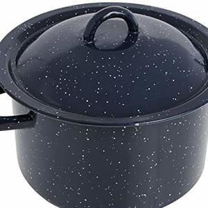 Imusa 6-Quart Speckled Enamel Stock Pot With Lid